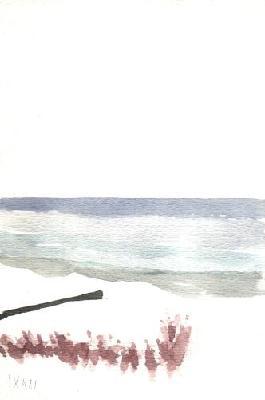 Aquarelle d'oyats à Wenduine