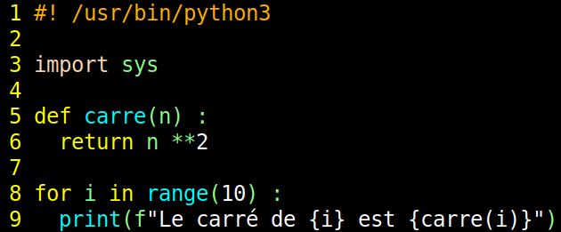 exemple de code avec le modèle de couleur ‘murphy’