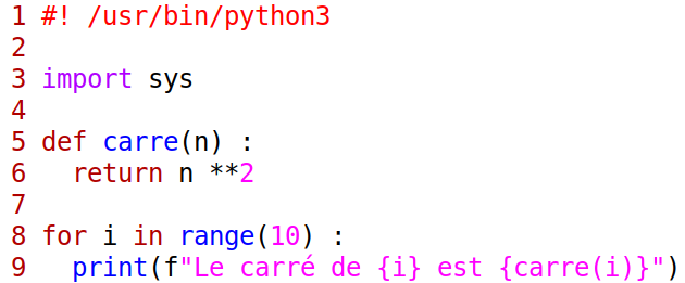 exemple de code avec le modèle de couleur ‘zellner’